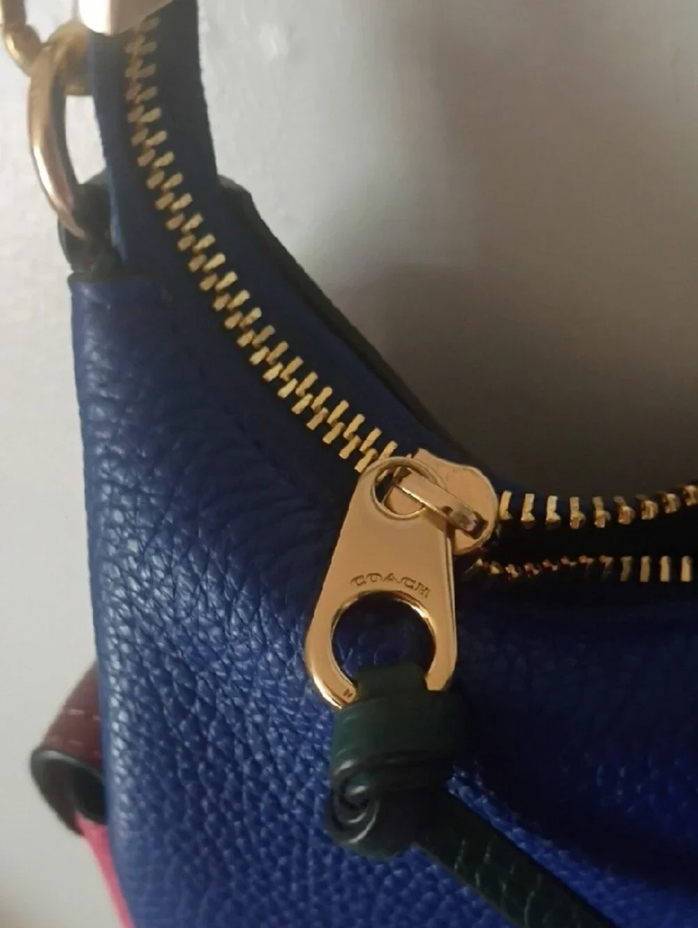 Coach Pennie Shoulder Bag 25 in colorblock sport blue. Style No: C6816